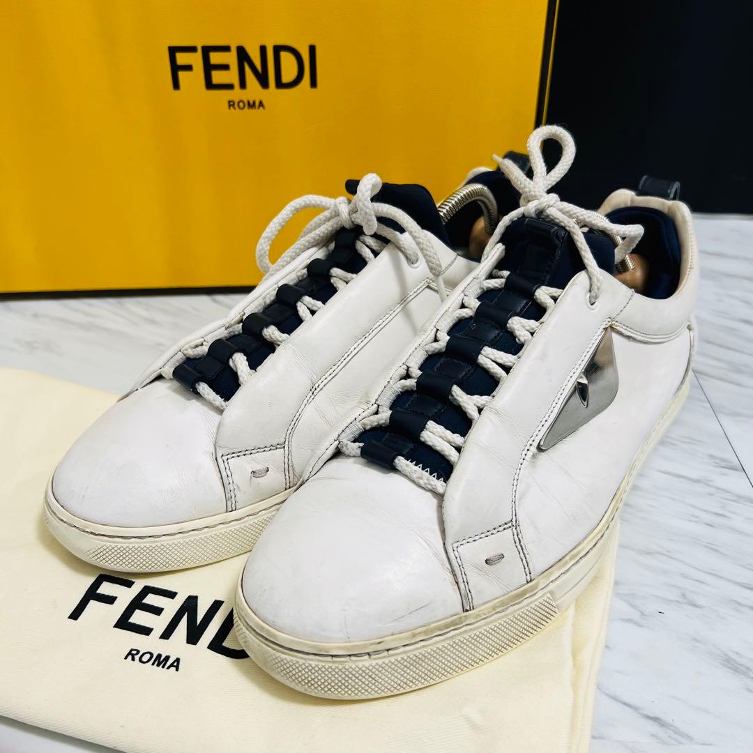 FENDI モンスター ネオプレーン メンズ ローカットスニーカー 26.0相当