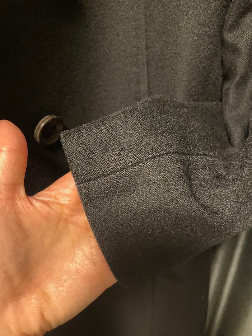 【バーバリー ブラックレーベル】コート ブラック カシミヤ　お値下げしました♪