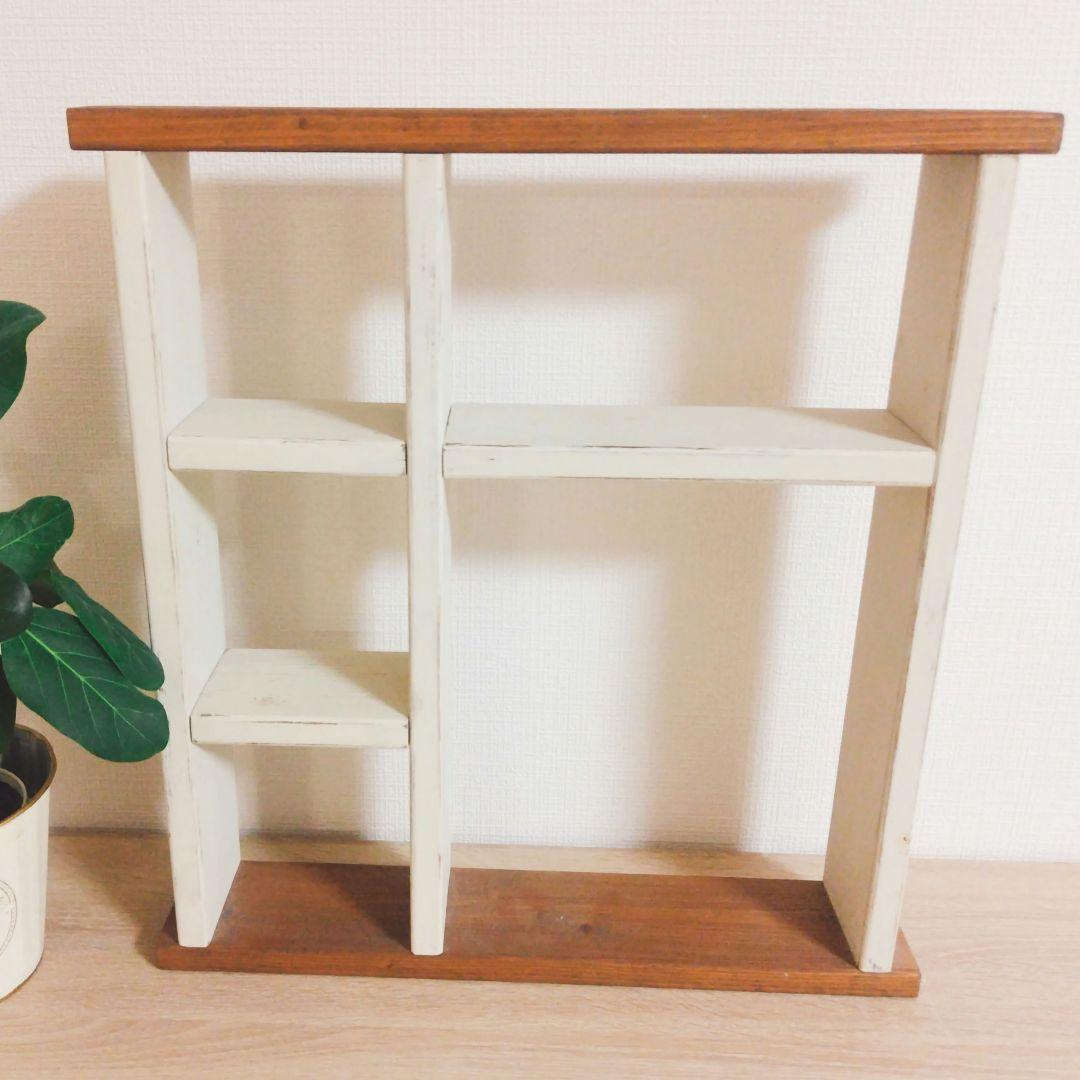 インテリア雑貨　木製　飾り棚　シェルフ
