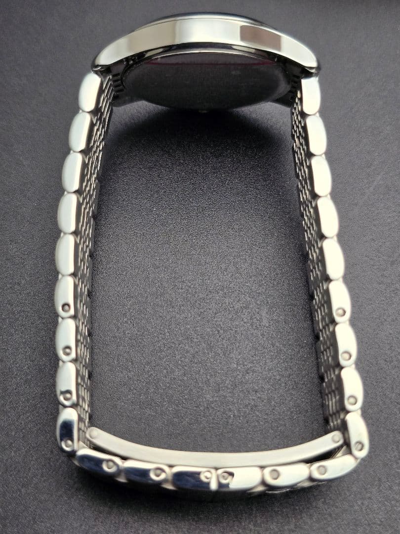 研磨済 電池交換済 126.5 GUCCI グッチ 9連ブレス シルバー 箱有