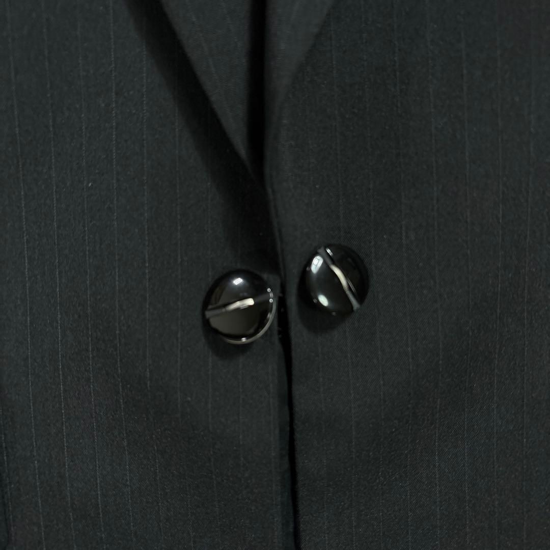 Rifanne リファンネ　スーツセットアップ　13号　ソワール　黒ストライプ