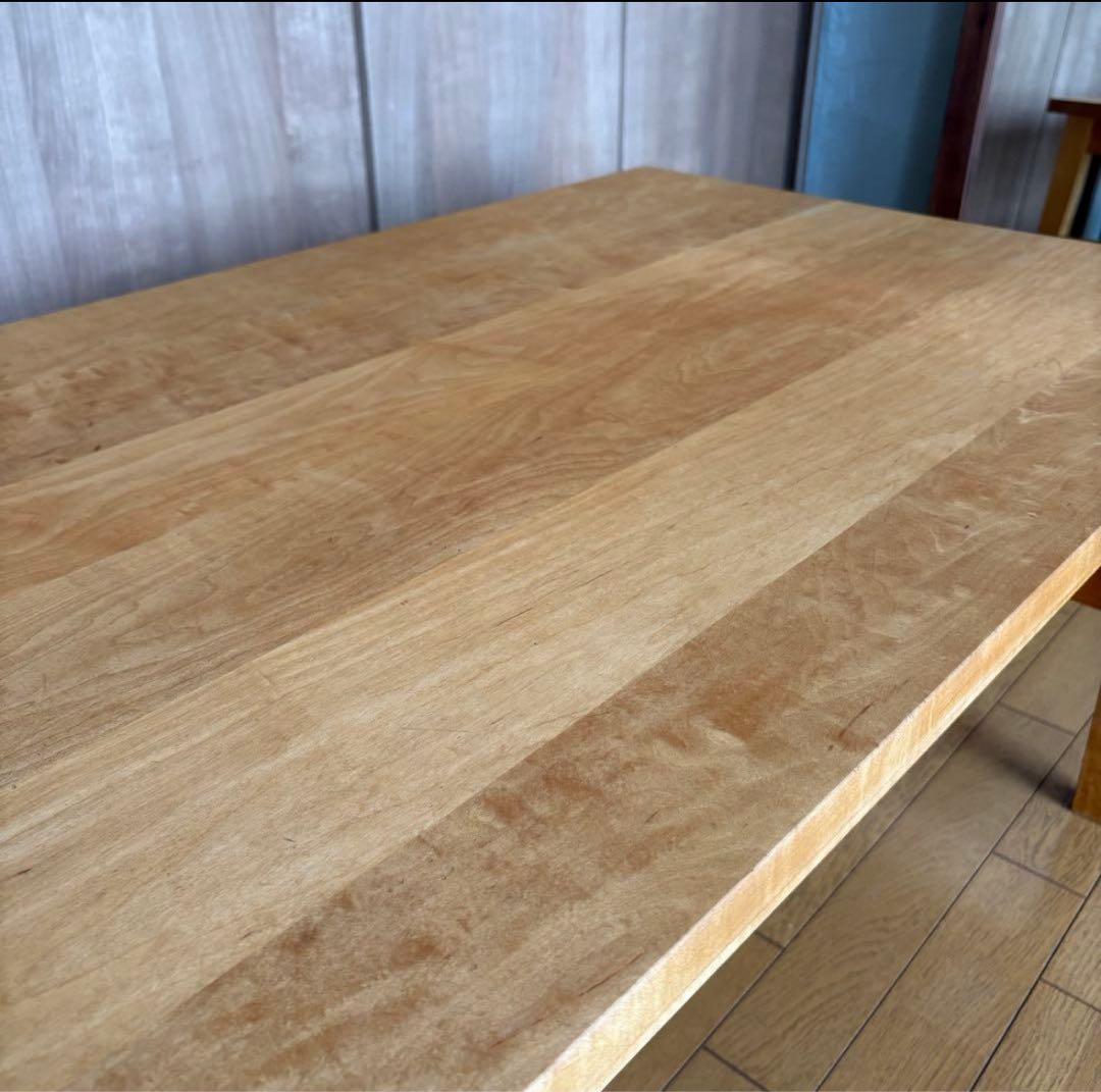 ふ*3様 北の住まい設計社　センターテーブル　ローテーブル　無垢　メイプル
