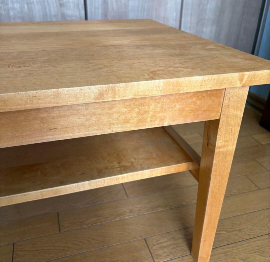 ふ*3様 北の住まい設計社　センターテーブル　ローテーブル　無垢　メイプル