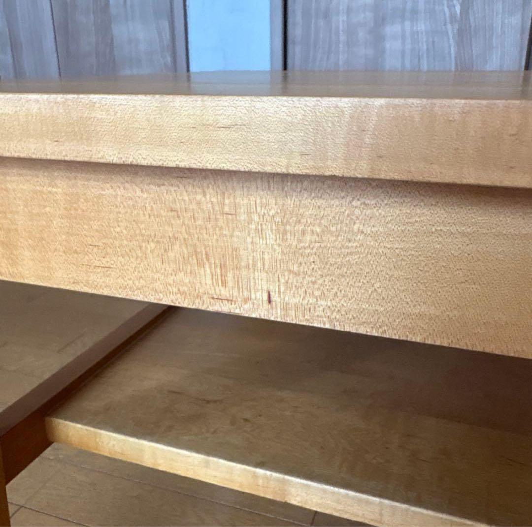 ふ*3様 北の住まい設計社　センターテーブル　ローテーブル　無垢　メイプル