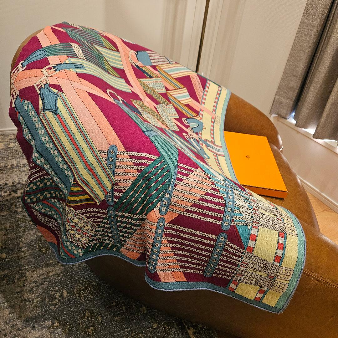 エルメス カレ 90 SANGLES EN 2017春夏 ZIGZAG スカーフ