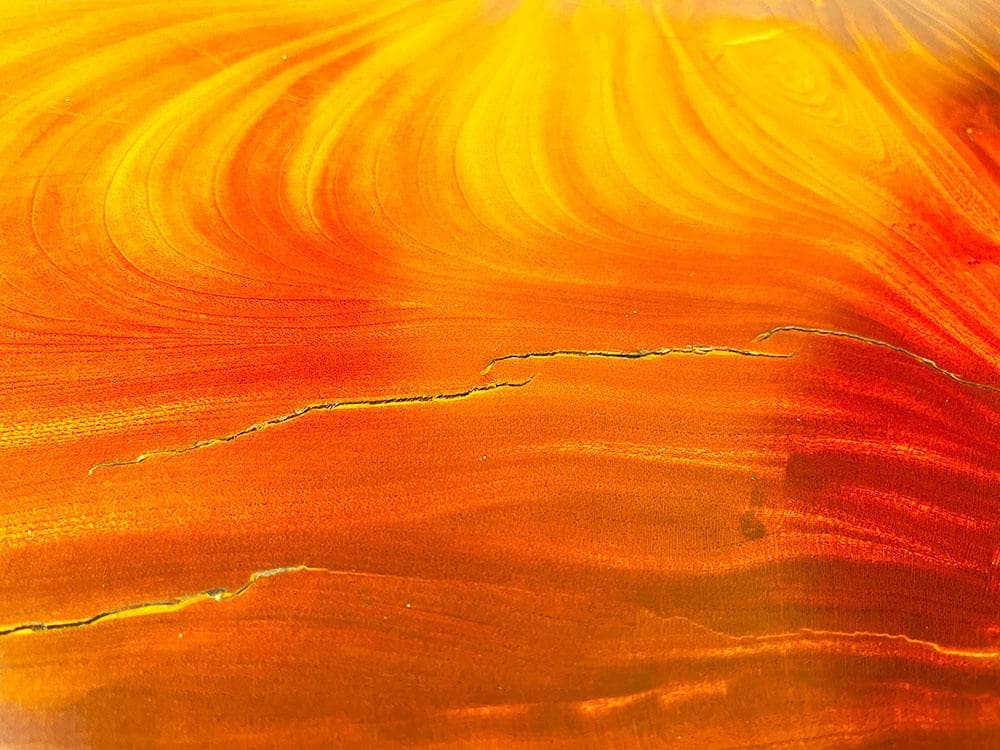 天然木　センターテーブル　銘木　一枚板　ローテーブル　三本足　杢目　高さ46cm