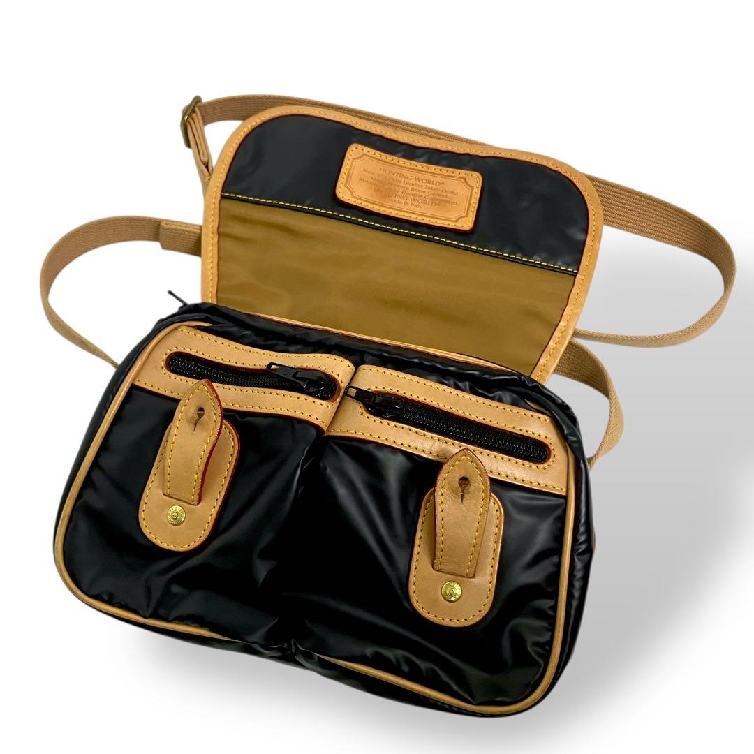 【極美品】HUNTING WORLD ハンティングワールド　メッセンジャーバッグ