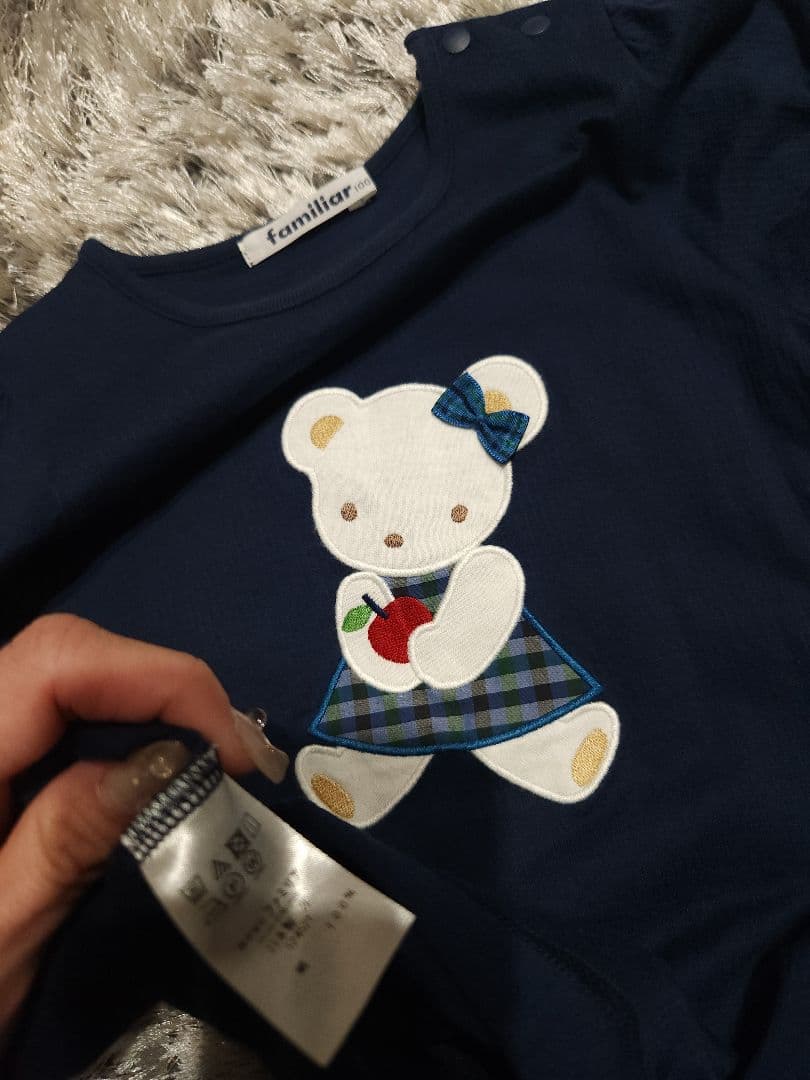 Familiar　ファミリア　Tシャツ　100 リアちゃん　ファミリアチェック