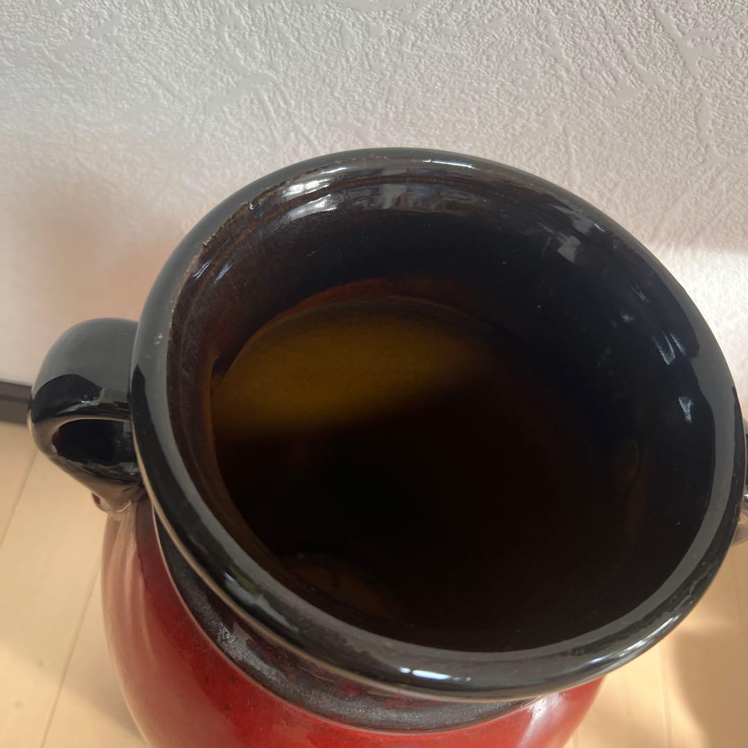 西ドイツのヴィンテージ陶器「ファット・ラヴァ」　傘立てまたは大きな花瓶　傘柄