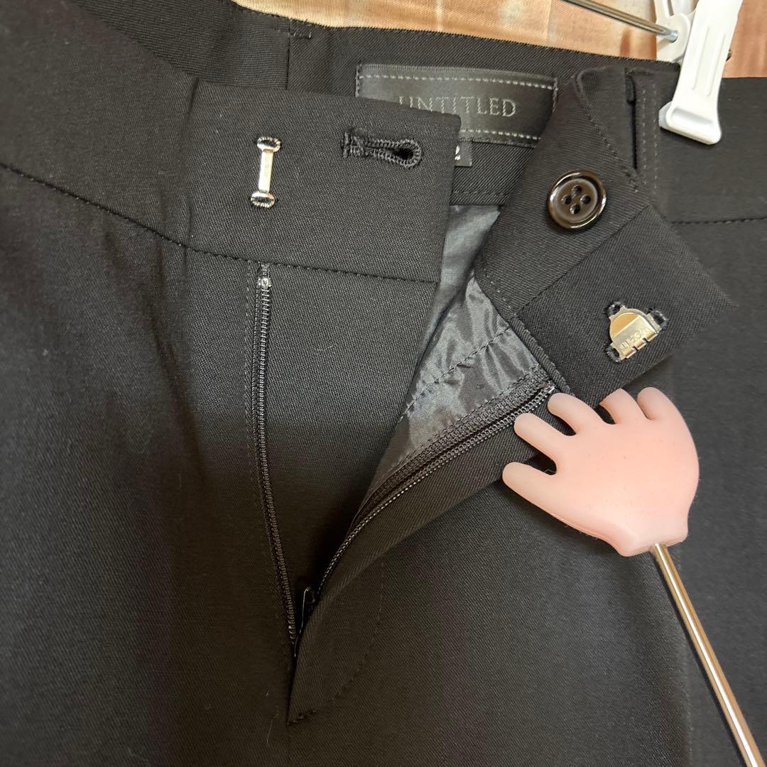 【美品】UNTITLED アンタイトル パンツスーツ ブラック