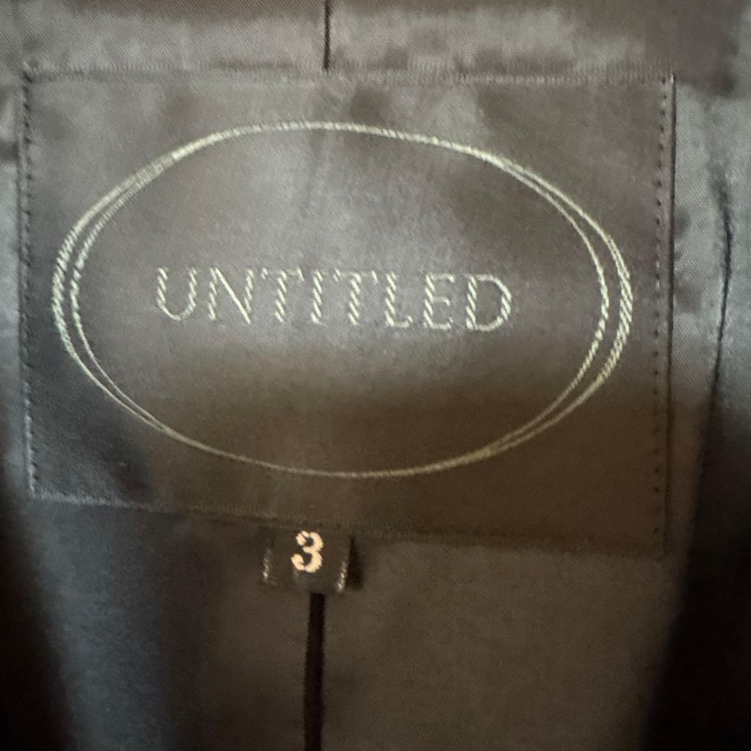 【美品】UNTITLED アンタイトル パンツスーツ ブラック