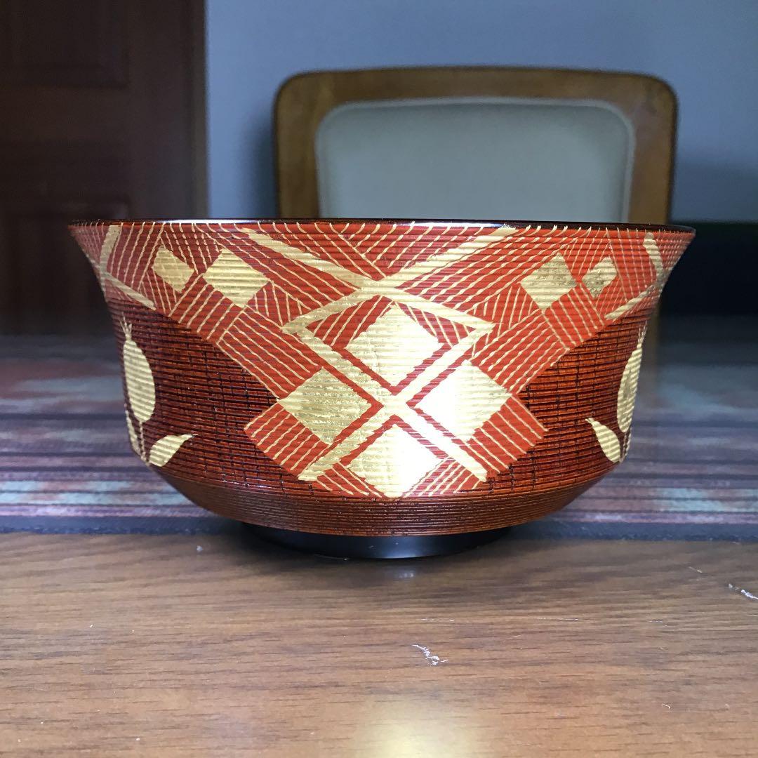 『メルうー特価』　秀衡塗　中鉢　5杯