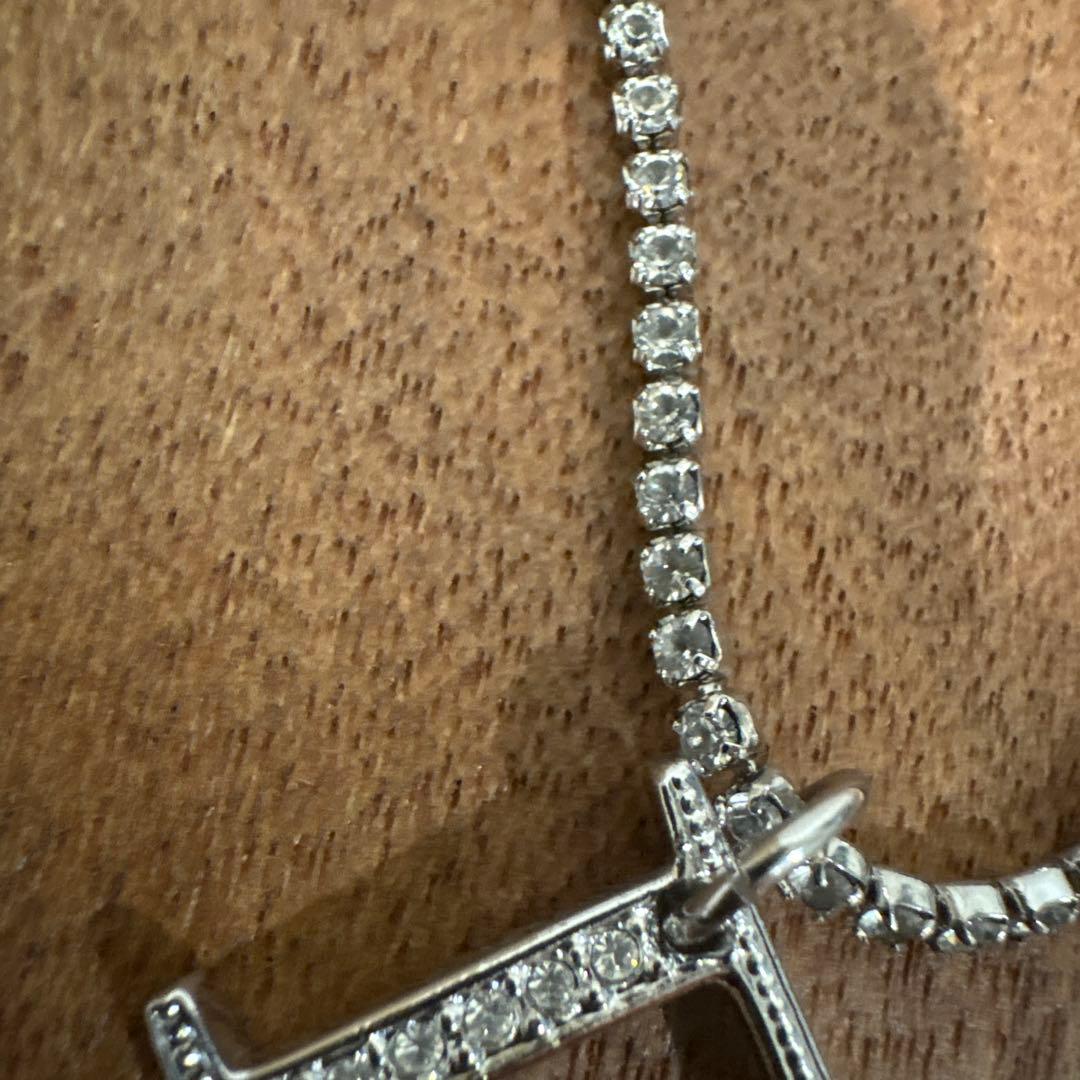 【未使用品】Dior Dロゴ ストーン ブレスレット シルバーカラー　保証書付