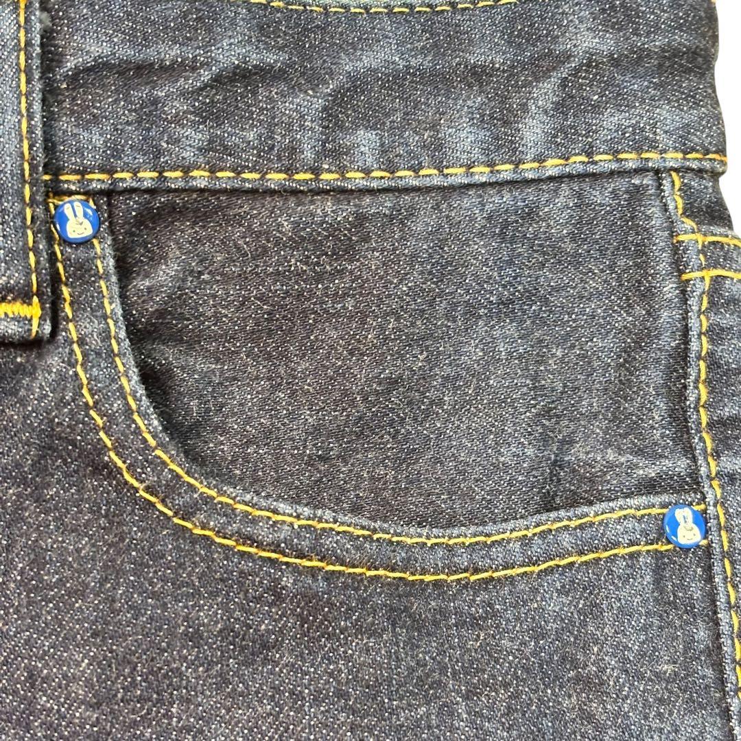 CUNE キューン 青ボタン 2連うさぎ L スキニーデニム TB07J201