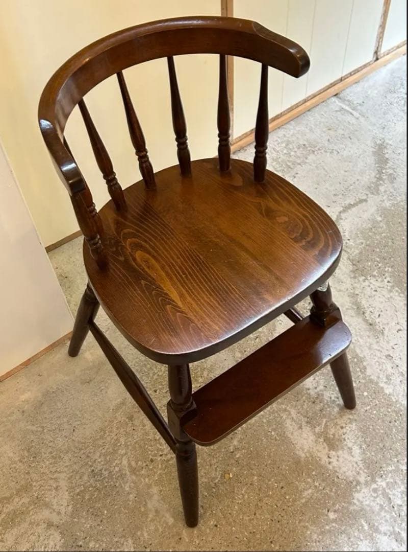 【柏木工】子ども用ハイチェア　ヴィンテージ レトロ　椅子