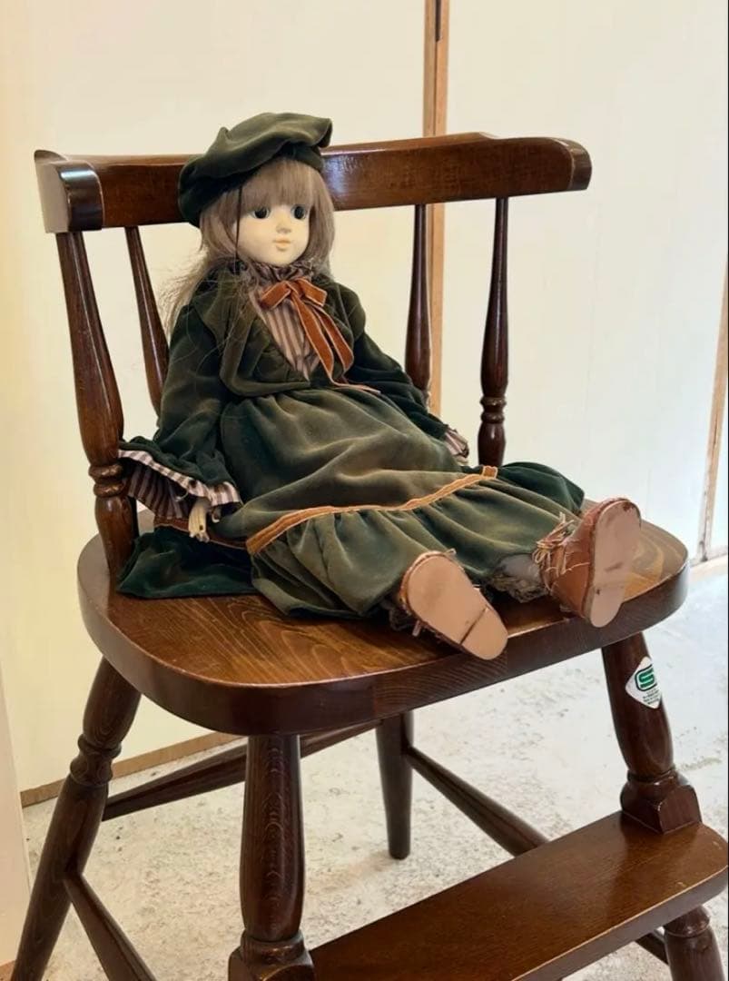 【柏木工】子ども用ハイチェア　ヴィンテージ レトロ　椅子