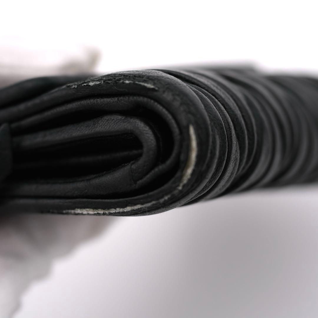 MIU MIU ミュウミュウ マテラッセ レザー 三つ折り財布 ブラック