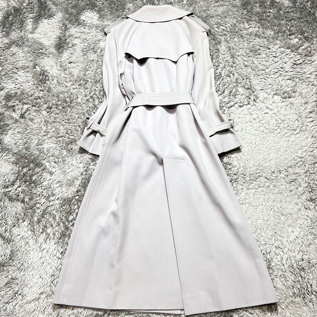 イヴサンローラン レディース　トレンチコート グレー T7 S相当 美品