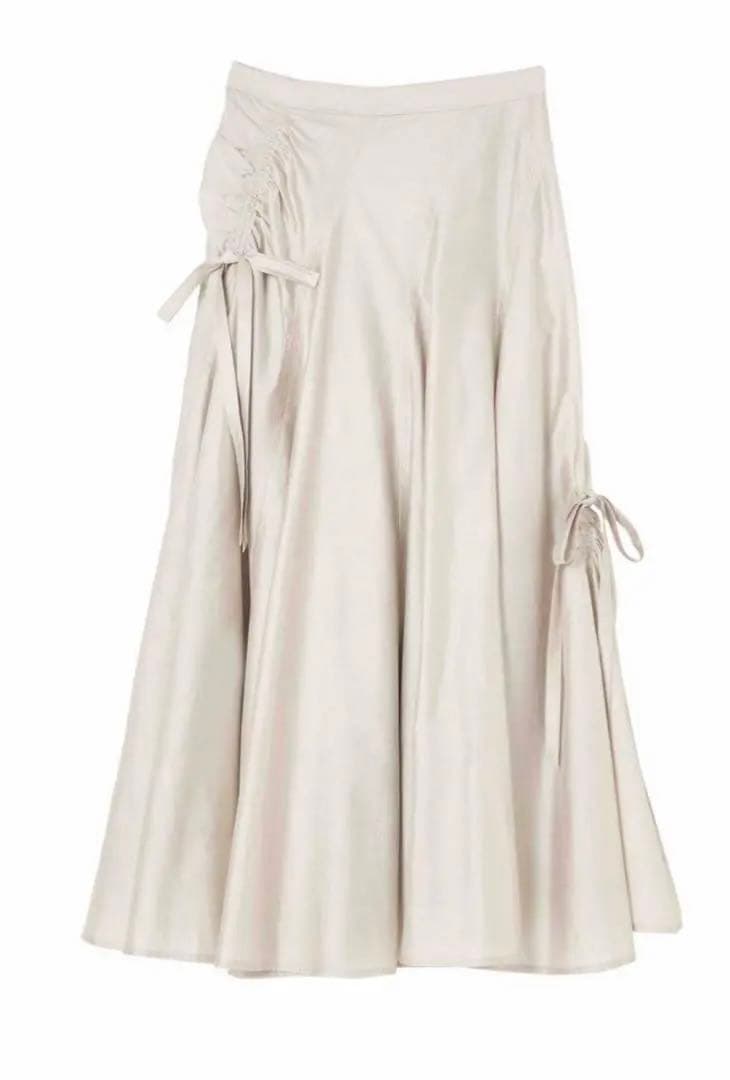 スカート Her lip to Be Mine Gather Ribbon Skirt