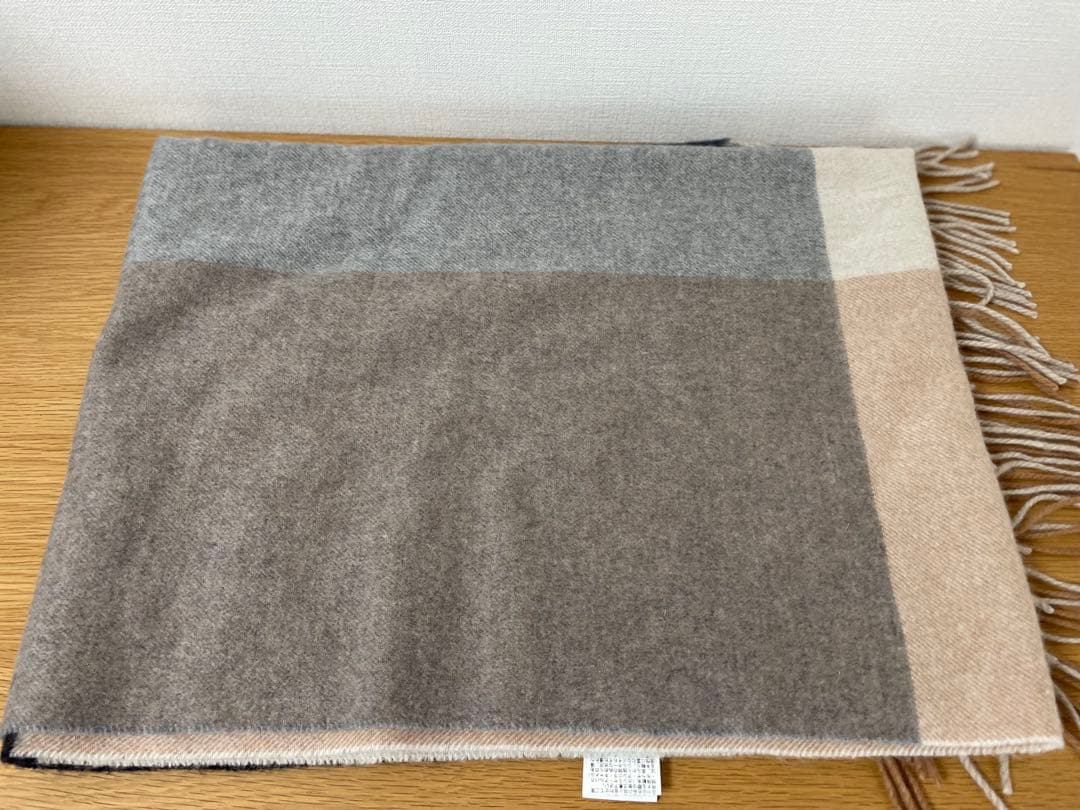 ANAYI カシミヤ100% チェック柄マフラー