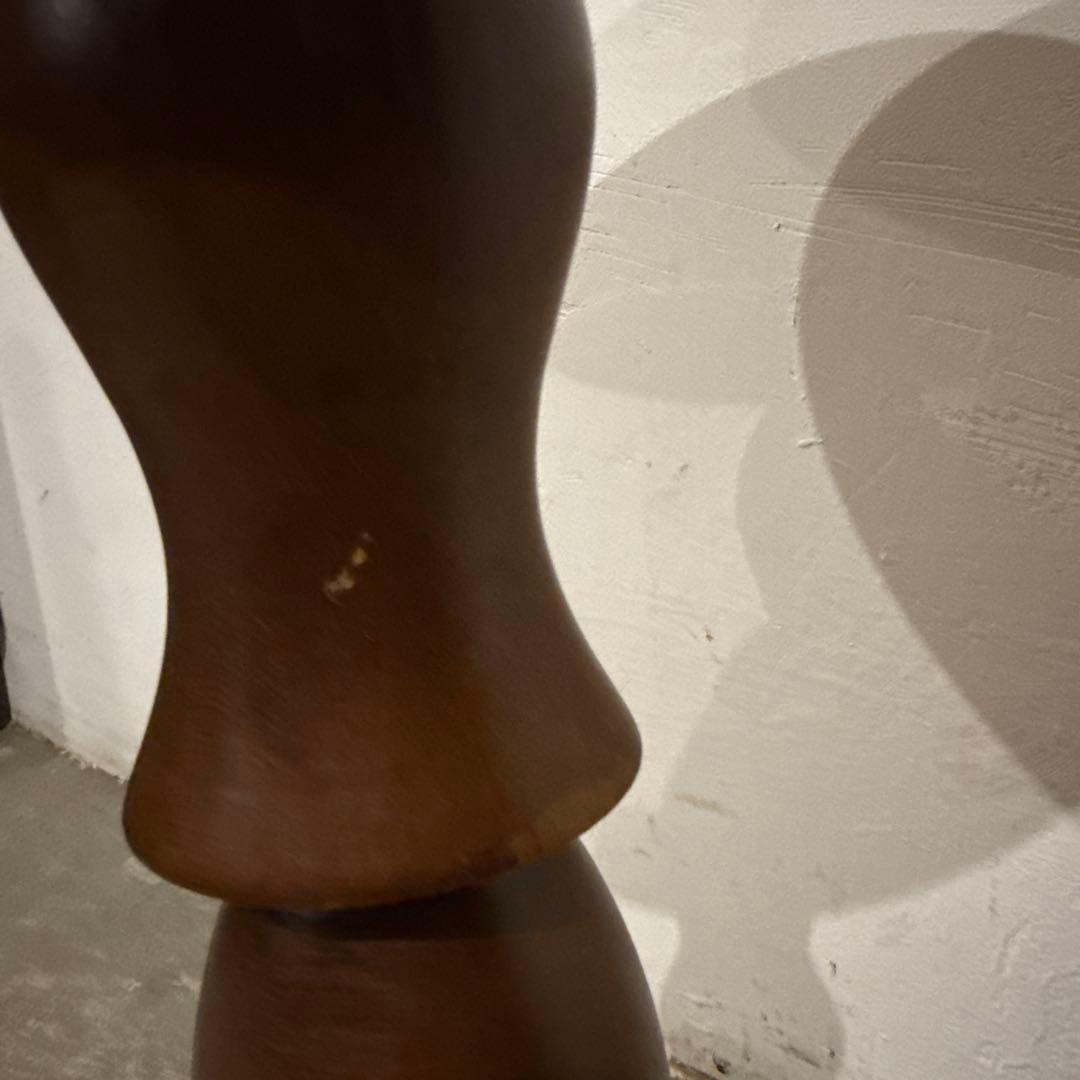 ヴィンテージ 木製サイドテーブル　ラウンドテーブル　花台