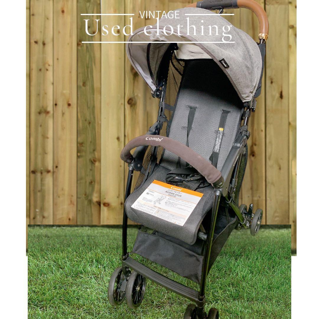 combi ベビーカー Acbee plus AN B型 レザー調ハンドル
