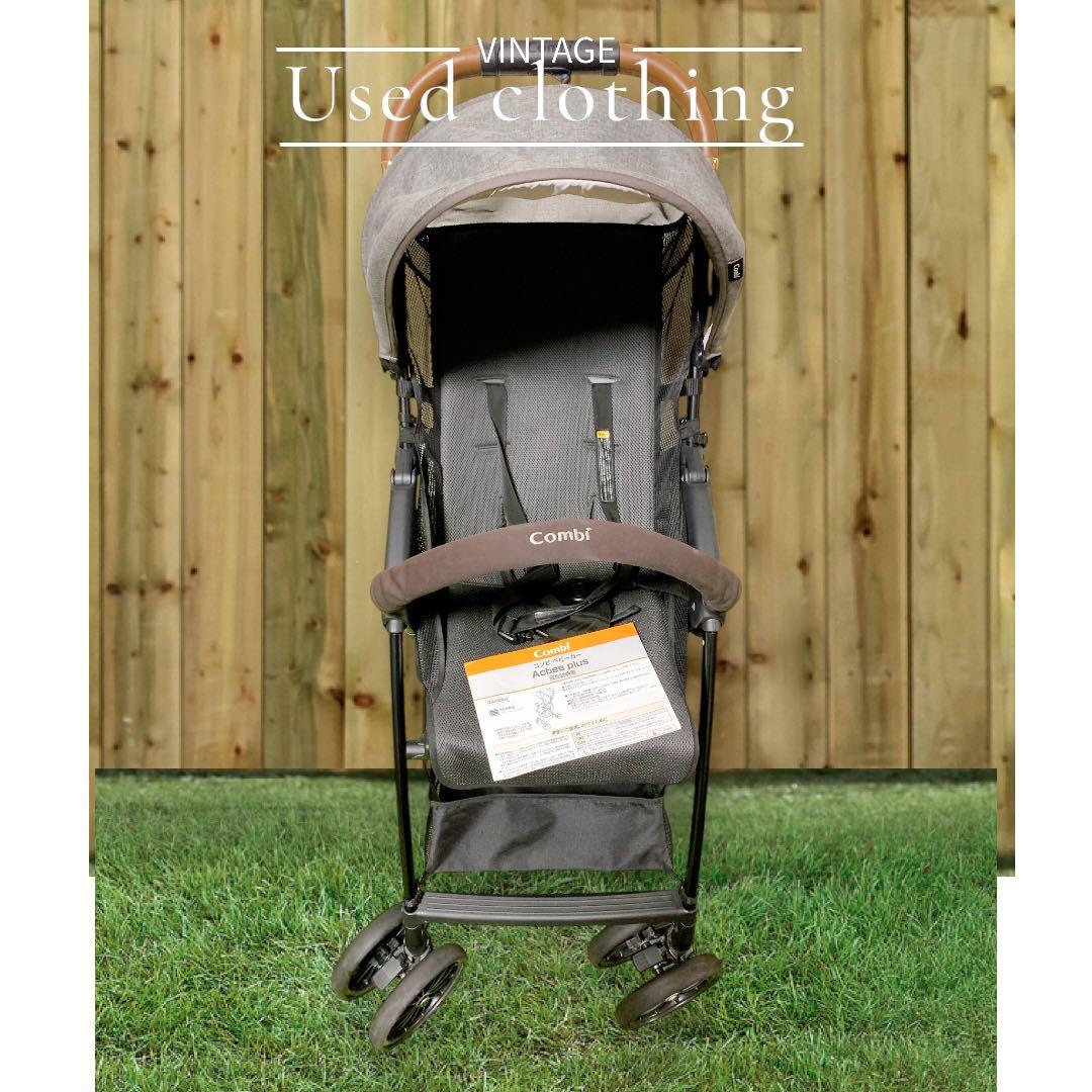 combi ベビーカー Acbee plus AN B型 レザー調ハンドル