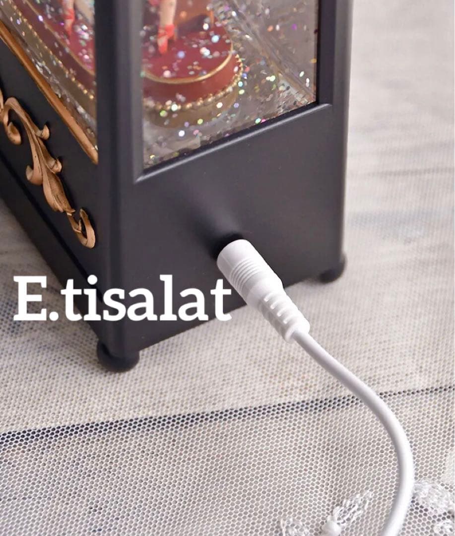 ✩⃛新品入手困難☆ブラックランタンナッツクラッカーリキッドLEDオルゴール