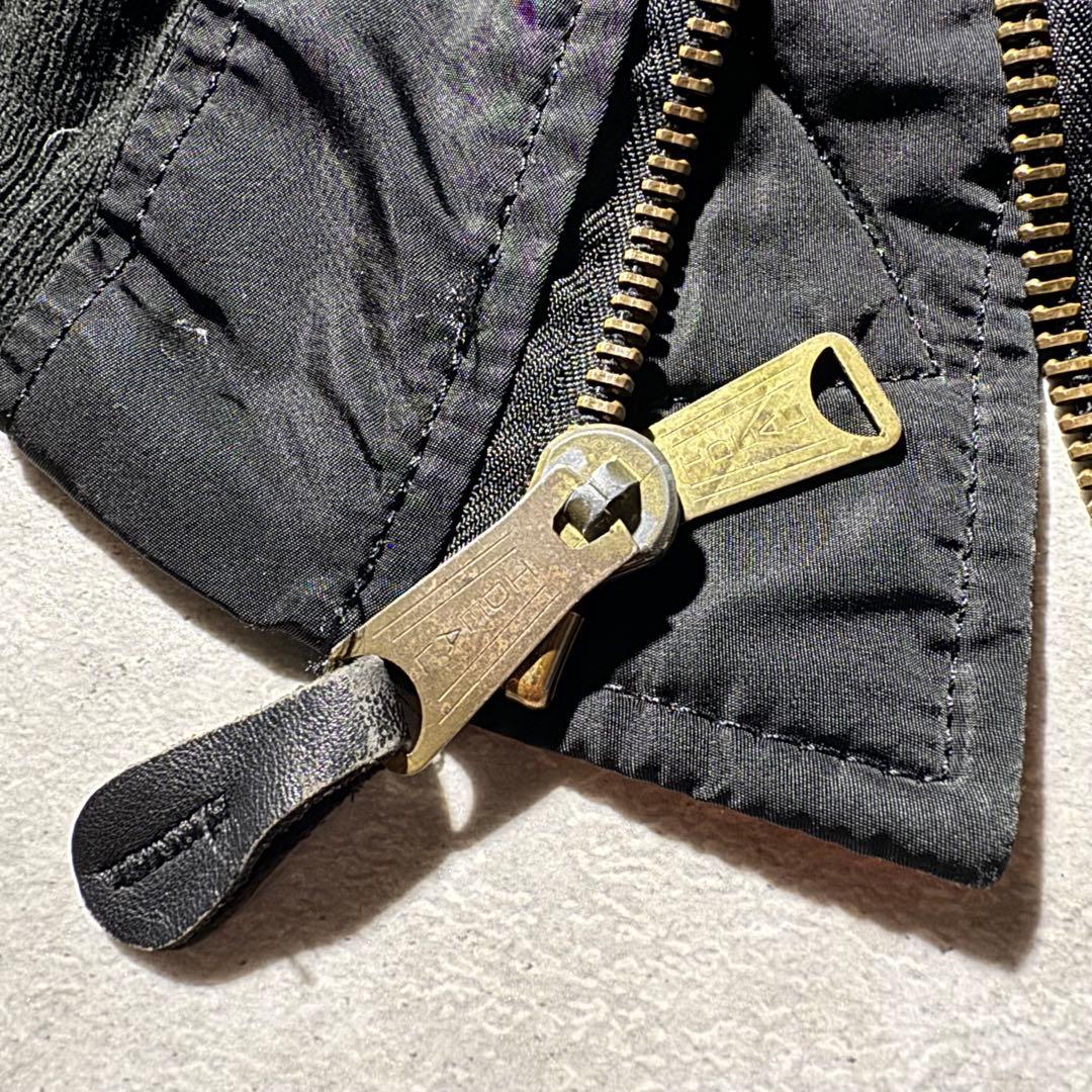 90s USA製 ALPHA MA-1 MA1 black Ｌ