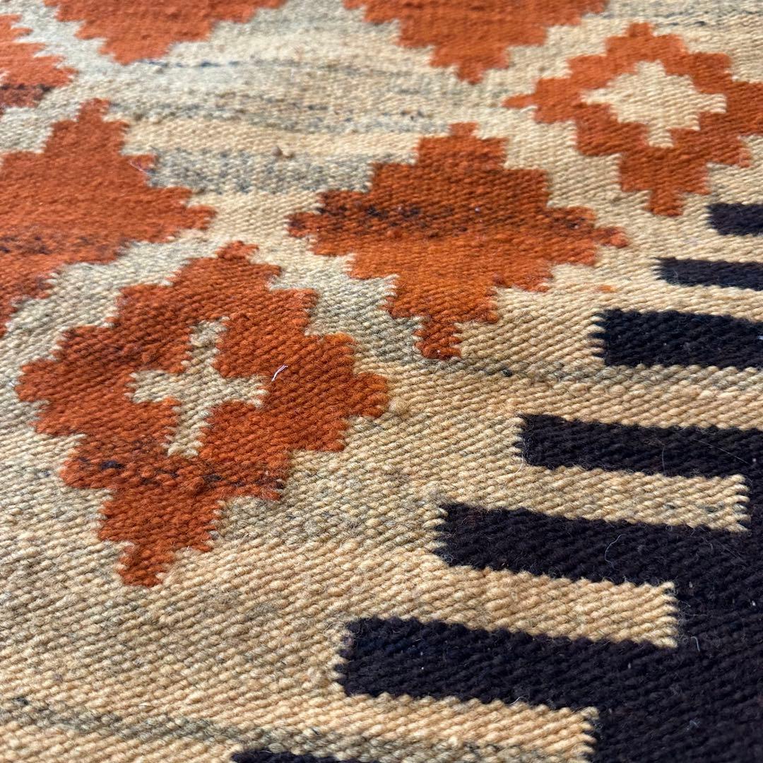 ヴィンテージ 平織り キリムラグ 160×89cm 北欧 モダン インテリア