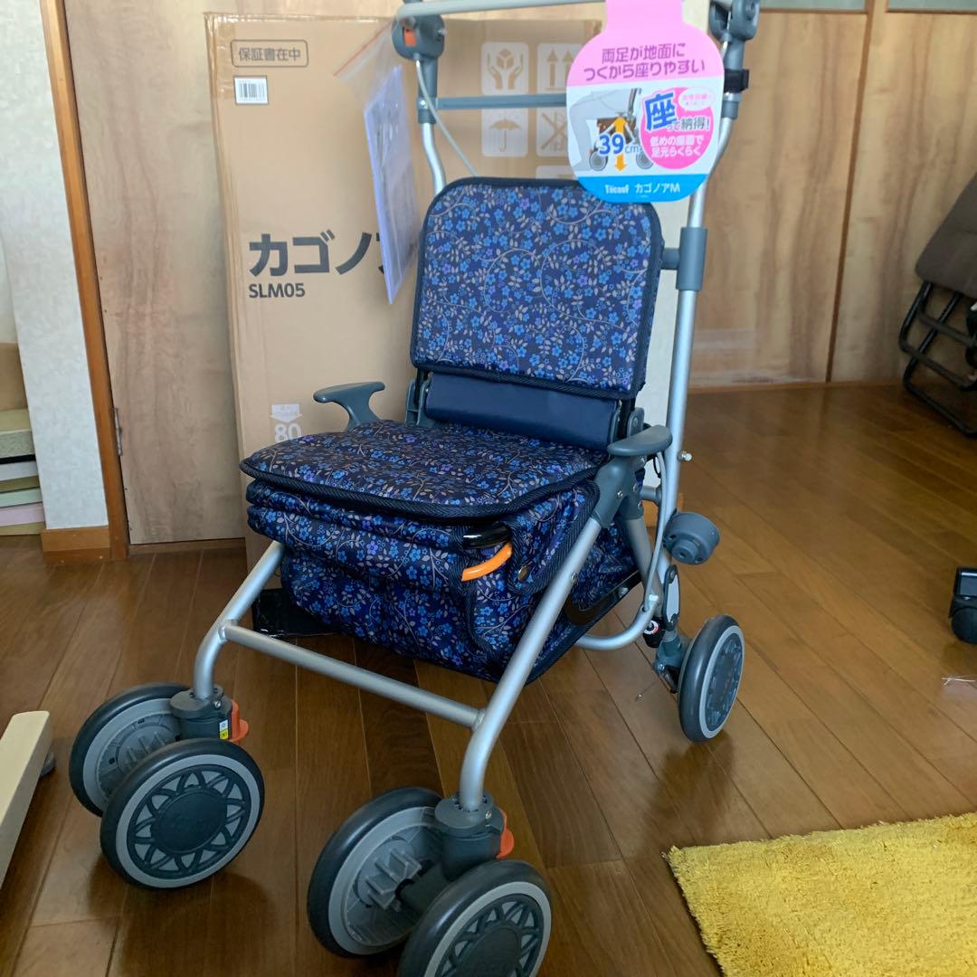 ゆ*う様 カゴノアM 花柄 シルバーカー 39cm⭐️送料無料