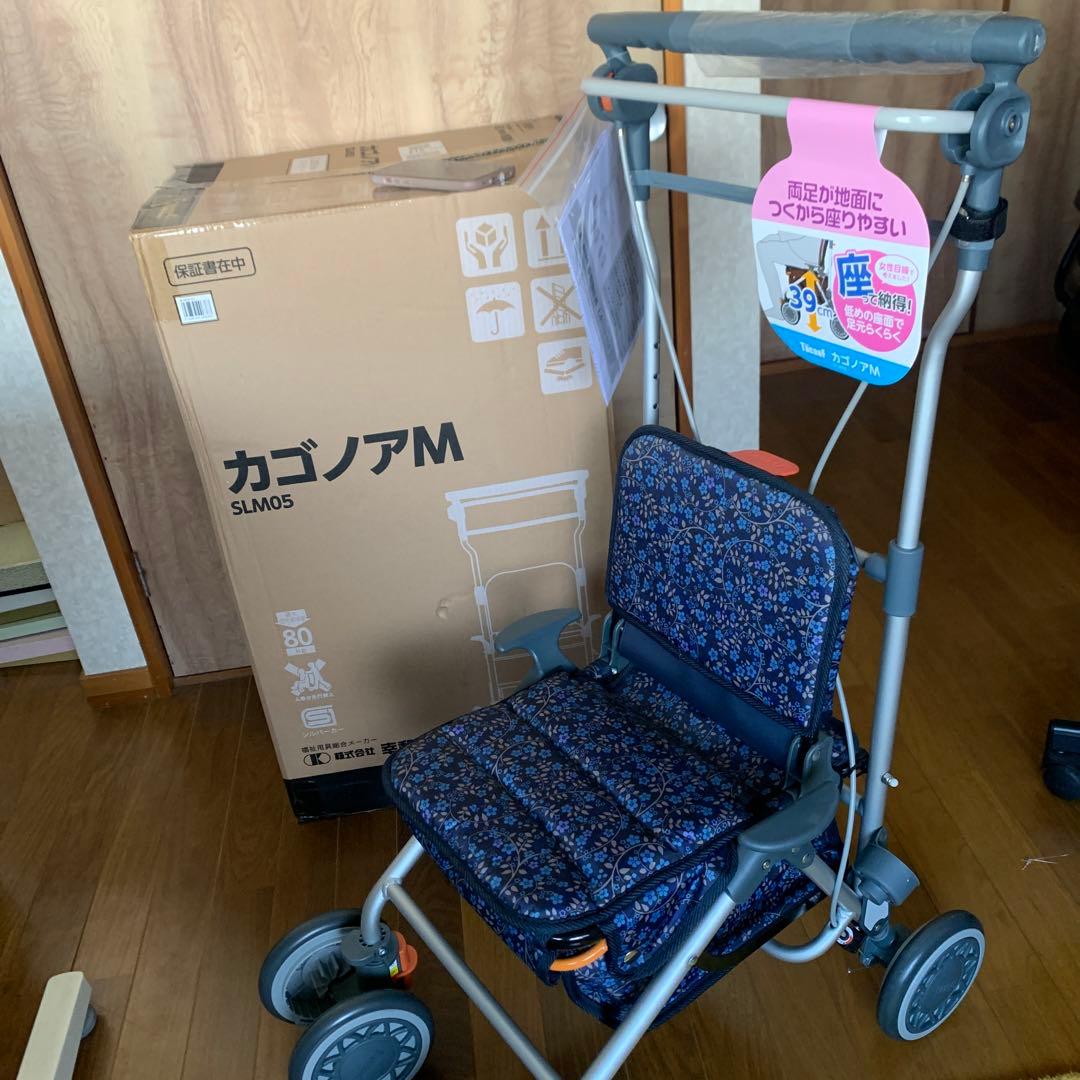 ゆ*う様 カゴノアM 花柄 シルバーカー 39cm⭐️送料無料