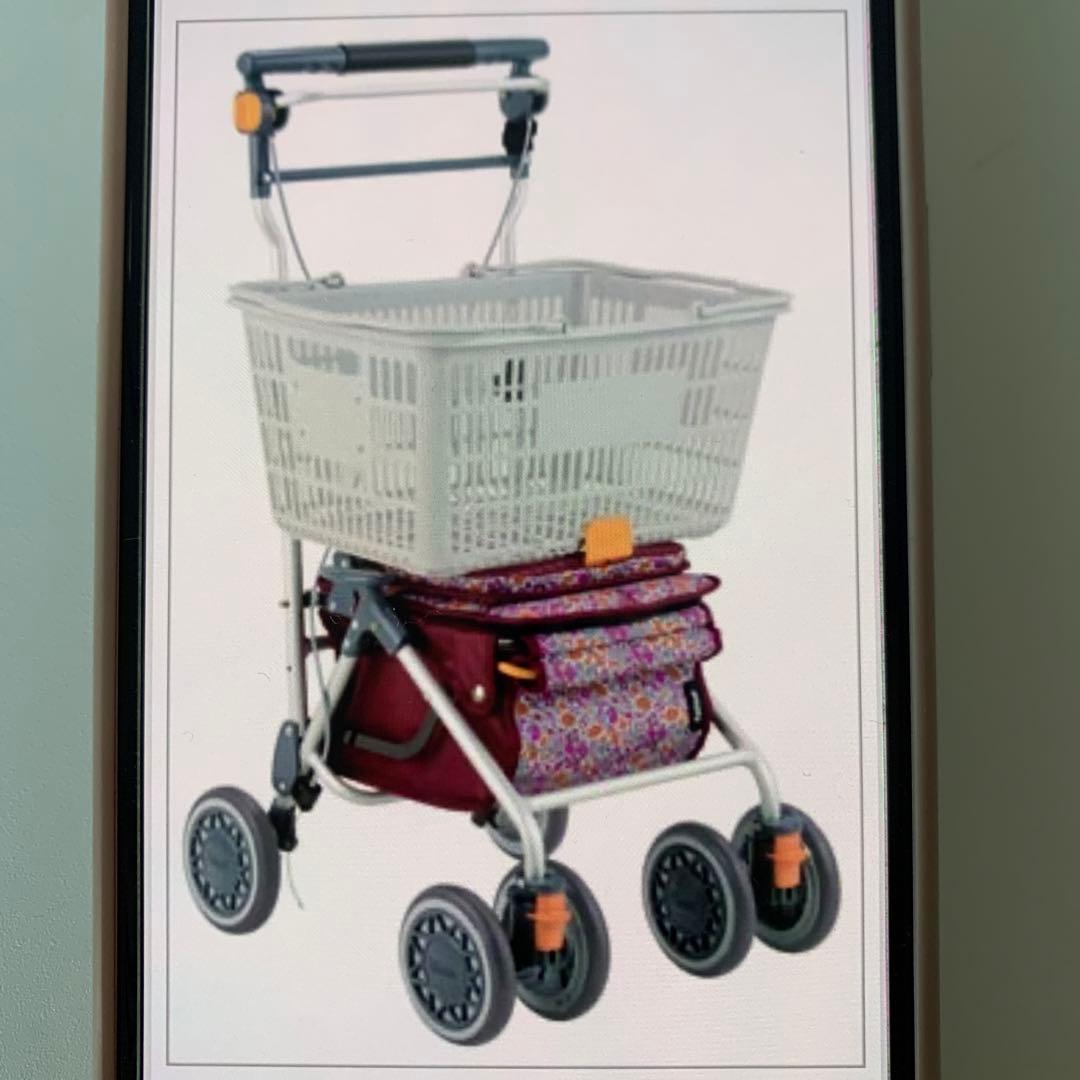 ゆ*う様 カゴノアM 花柄 シルバーカー 39cm⭐️送料無料