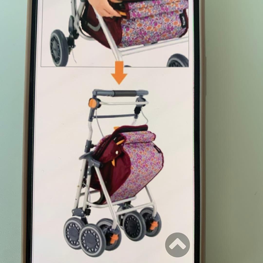 ゆ*う様 カゴノアM 花柄 シルバーカー 39cm⭐️送料無料