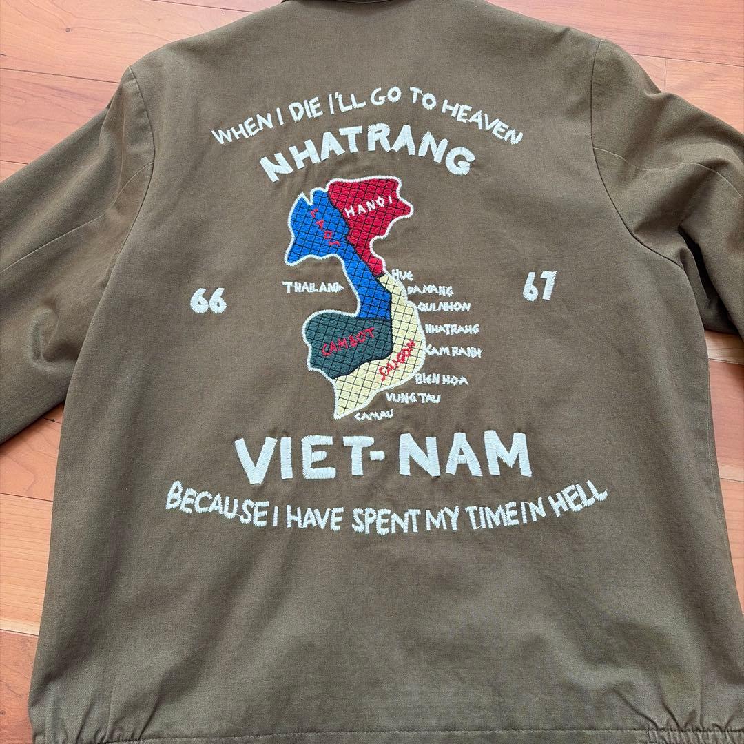 【年末値下げ中】HOUSTON ベトジャン Lサイズ オリーブ色