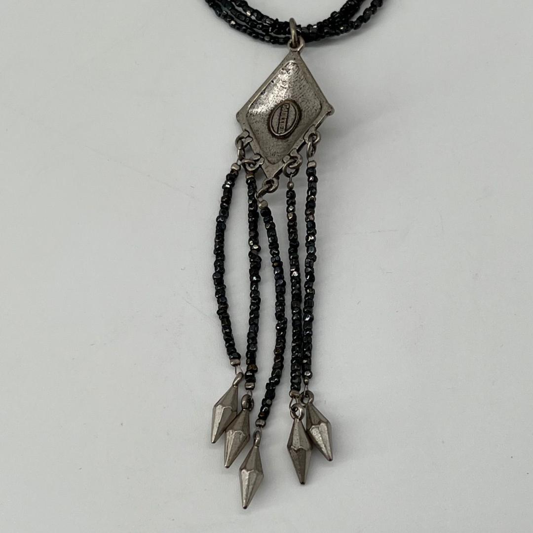 12561 Y2k JPG archiveゴルチエ 00ビーズ3重ネックレス