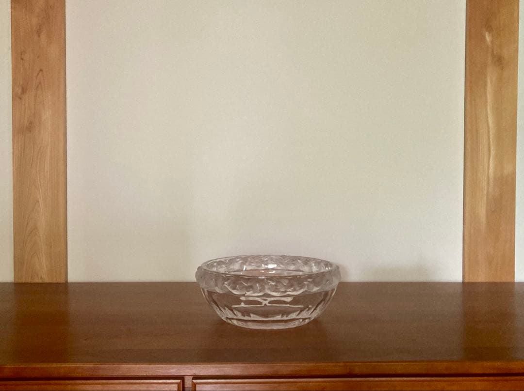 LALIQUE ルネ・ラリック　MESANGES 「四十雀」　特大　大鉢　美品