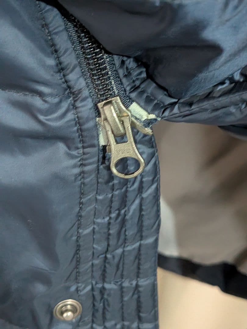 NIKE ナイキ ダウン ロング ベンチコート XL ネイビー ウォーマー