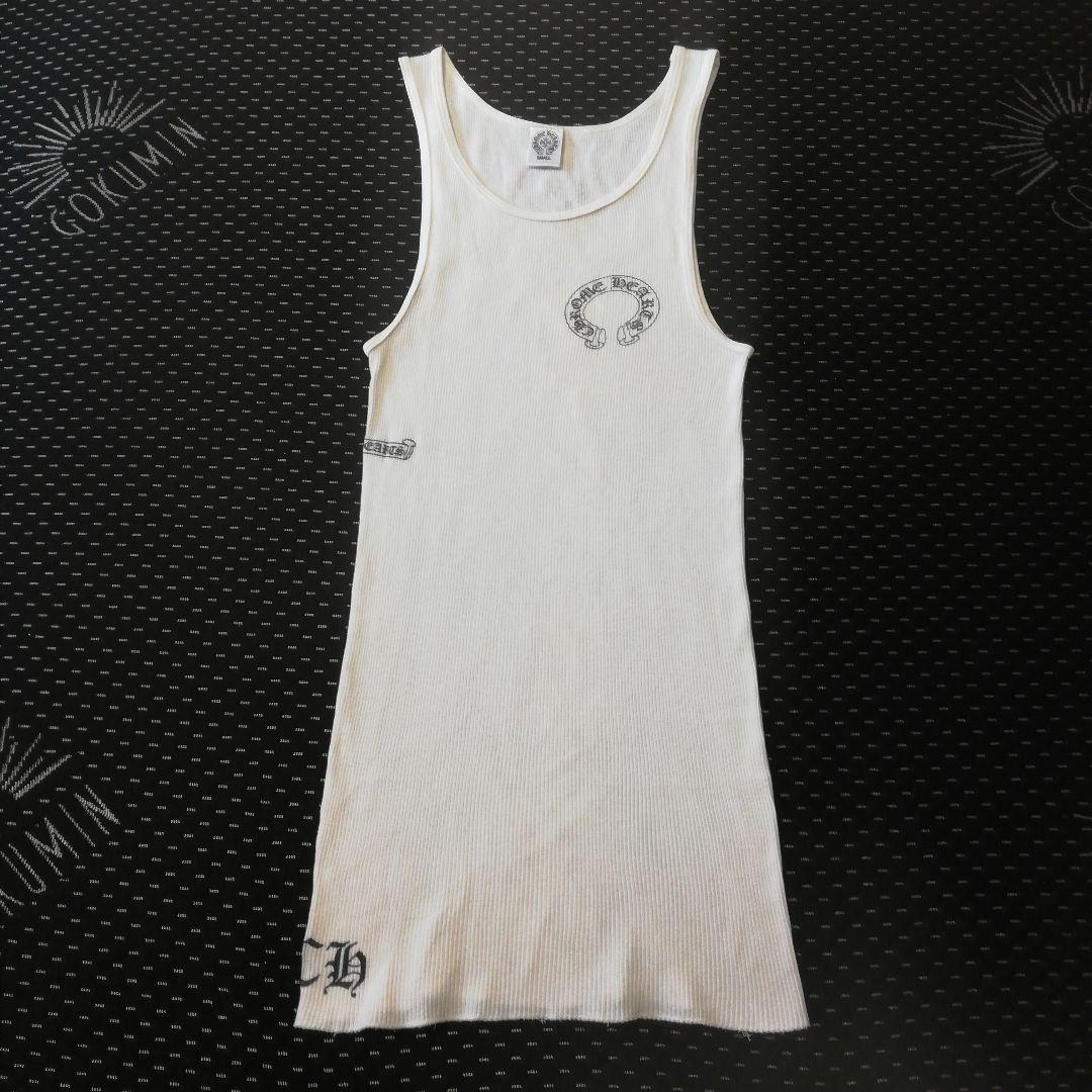 クロムハーツ タンクトップ S 希少ホワイトプリント