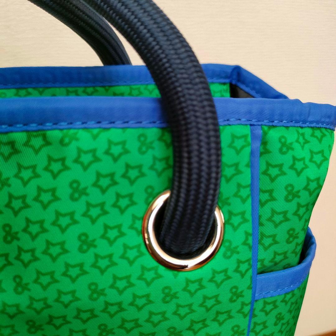 新品未使用andperse 星柄カートバッグ グリーン/ブルー2025年モデル