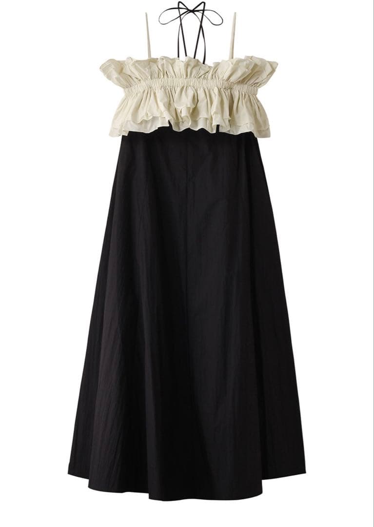 MAISON SPECIAL メゾンスペシャル フリルベアマキシドレス 38