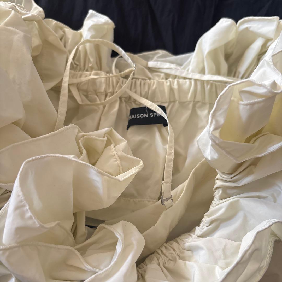 MAISON SPECIAL メゾンスペシャル フリルベアマキシドレス 38