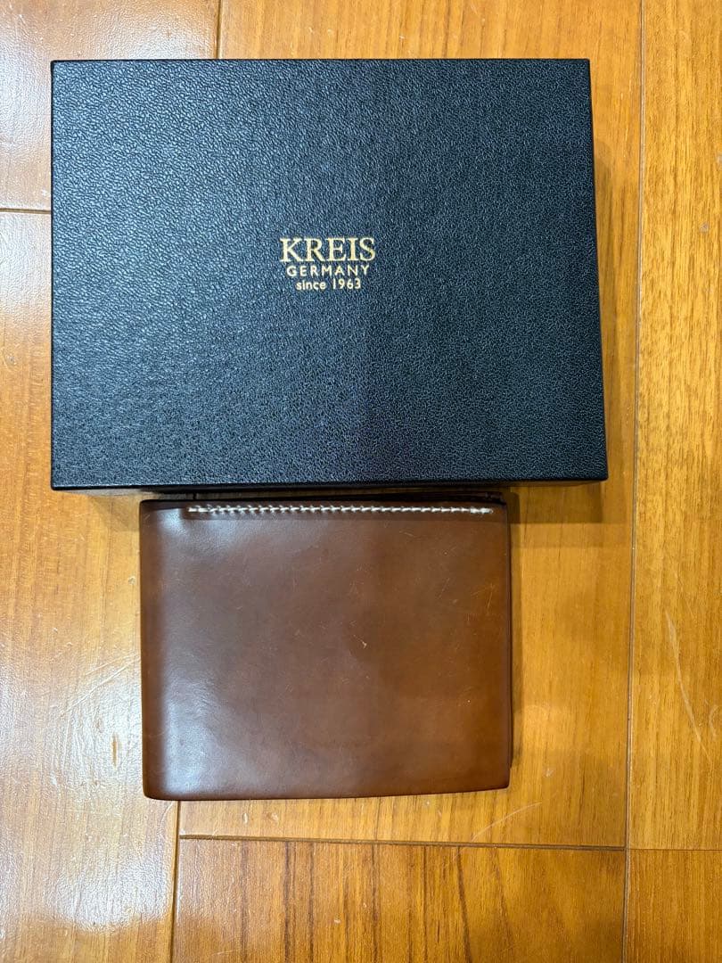 わ*ち様 KREIS 二つ折り財布シェルコードバン クライス