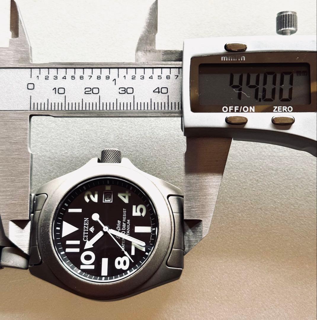 稼動品 シチズン ECO-DRIVE プロマスター チタニウム製 ベルト延長駒付