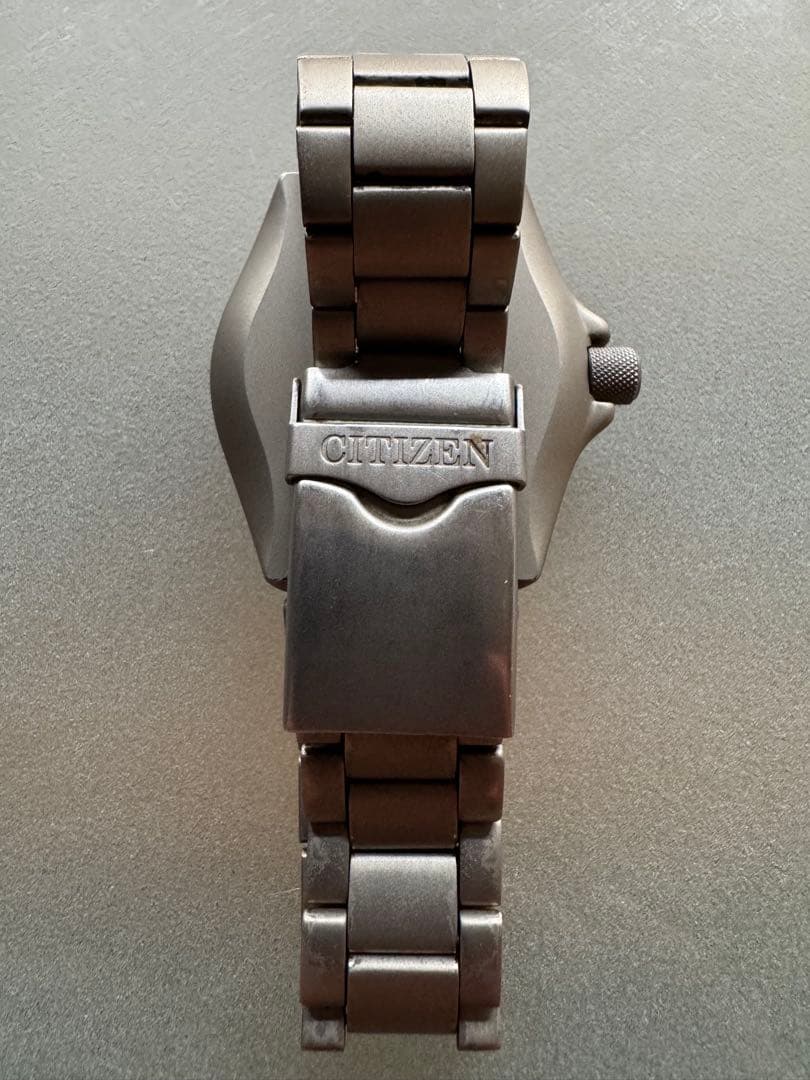 稼動品 シチズン ECO-DRIVE プロマスター チタニウム製 ベルト延長駒付