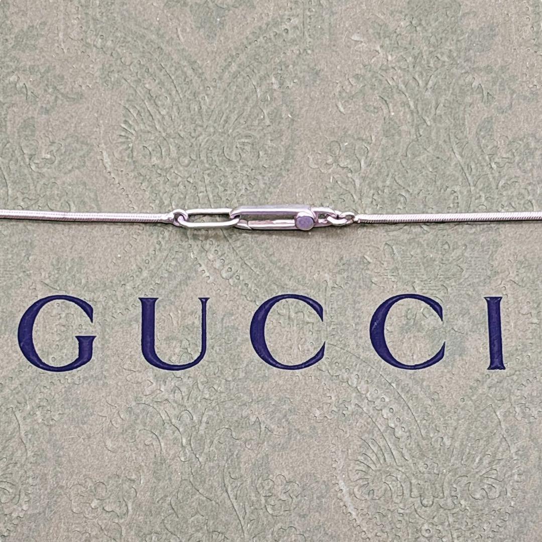 グッチ ティアドロップ ネックレス ペンダント シルバー925 男女兼用