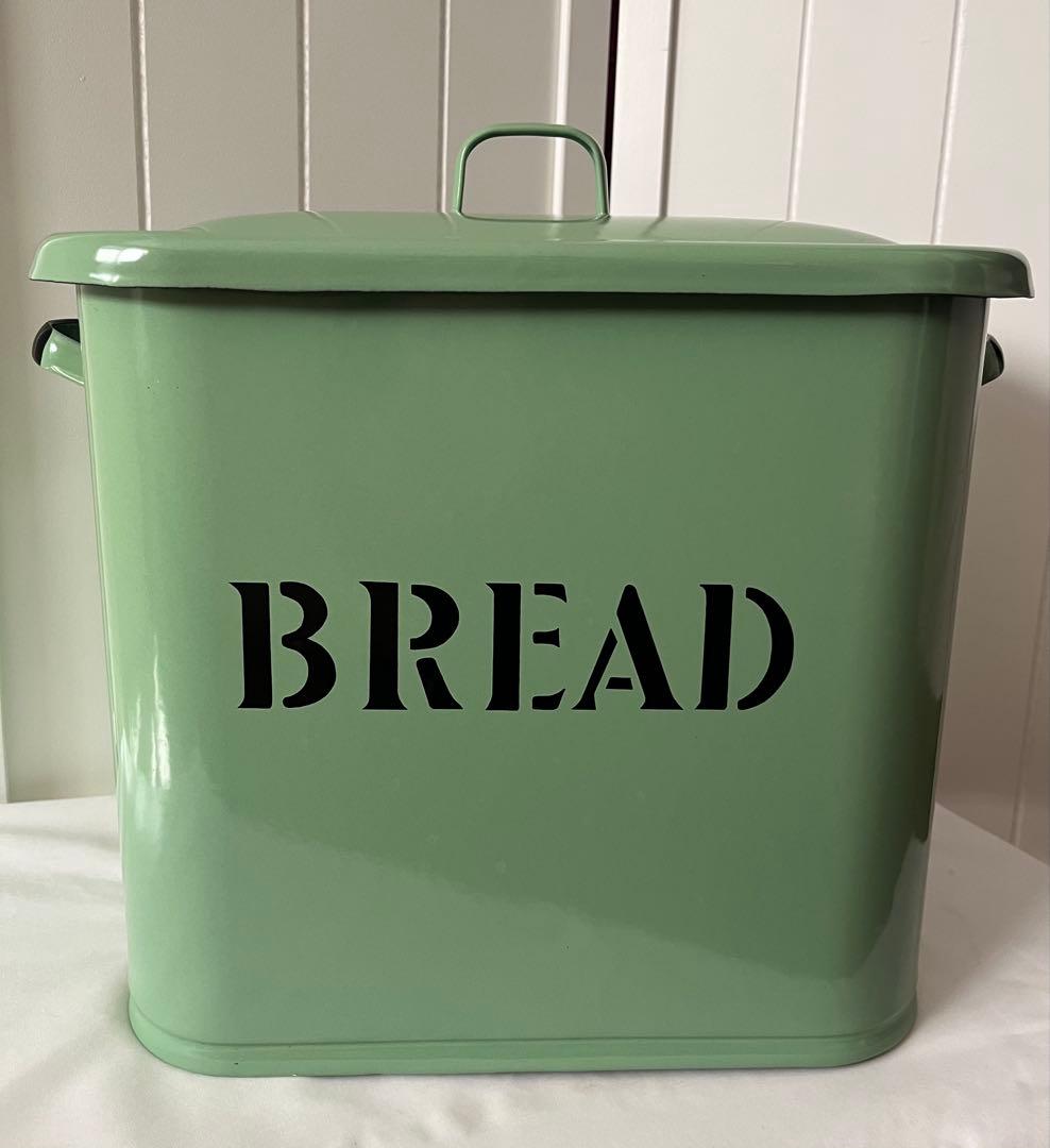 協和工業 ブレッド缶 ホーロー グリーン 新品未使用