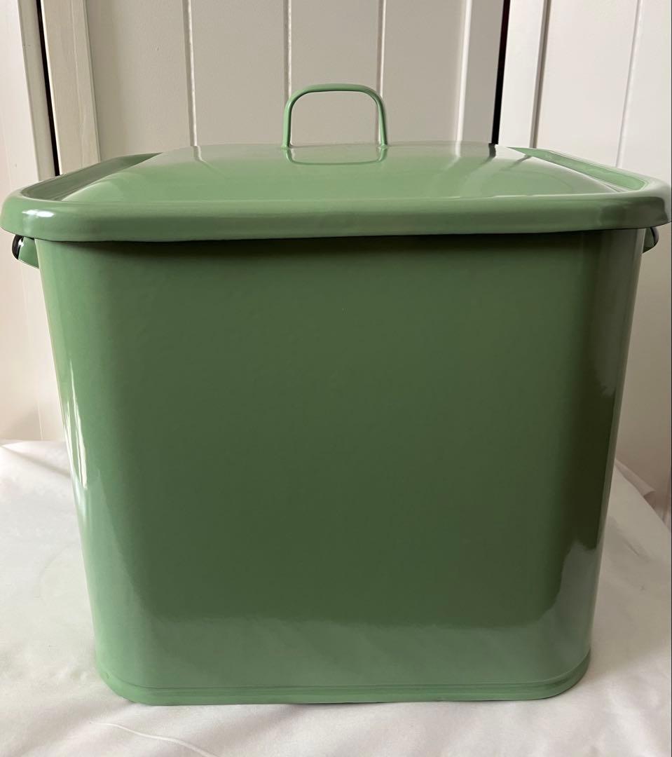 協和工業 ブレッド缶 ホーロー グリーン 新品未使用