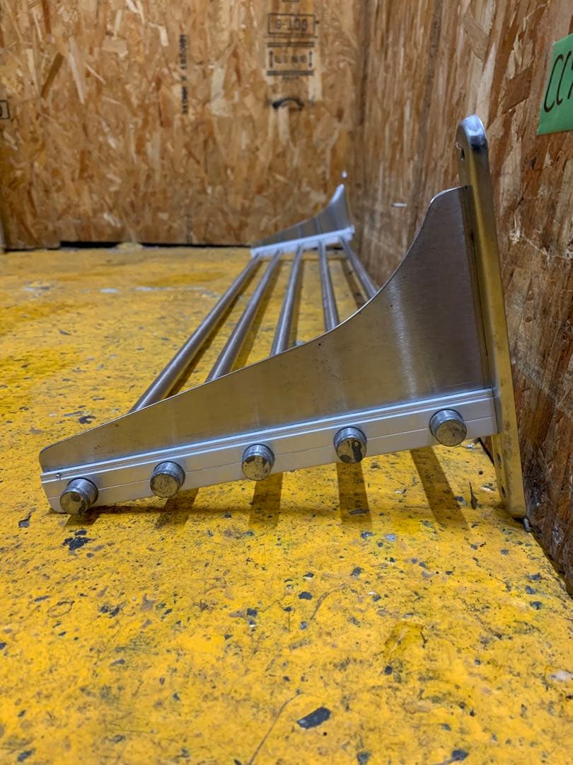 C(7764) 業務用 ステンレス パイプ棚 幅120cm 奥行25cm 水切棚