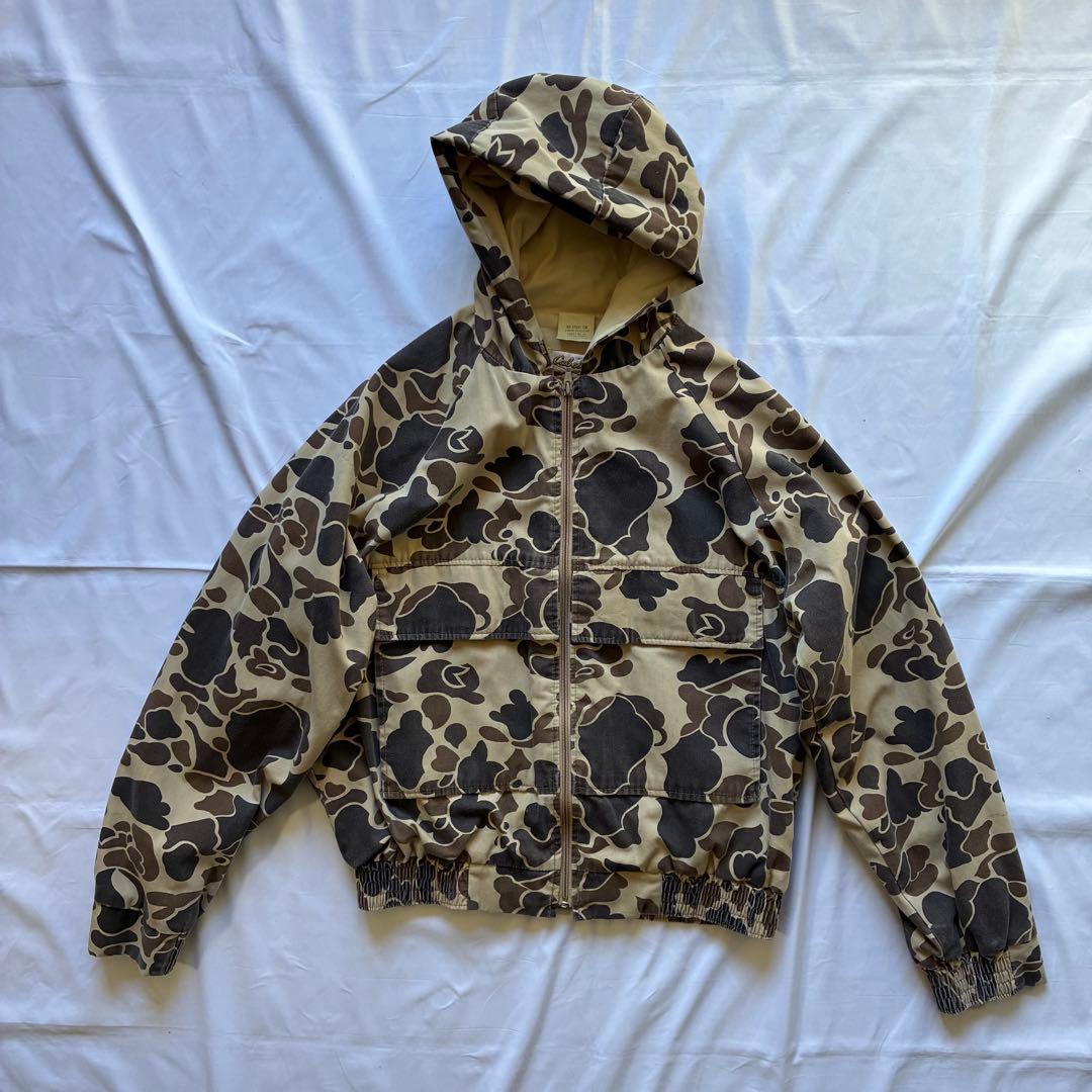 古着　70s 80s　cabelas　カベラス　カモ柄パーカー　USA製